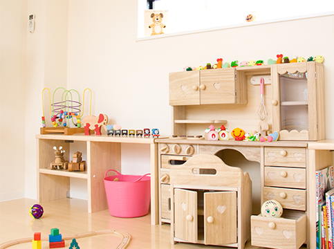 「無料託児所完備」